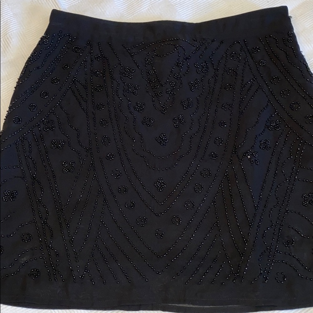 Black sequins skirt